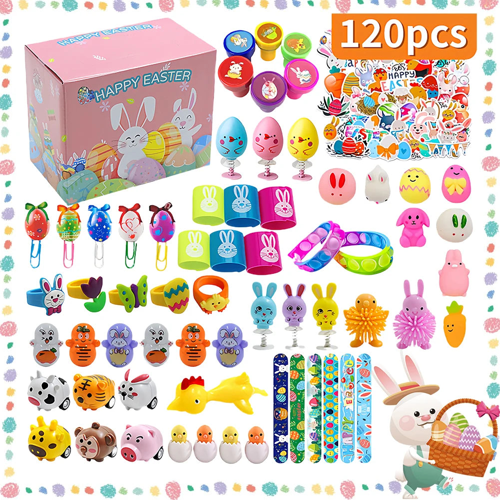 120 Pre-Filled Easter Eggs with Toys – No Stuffing Needed