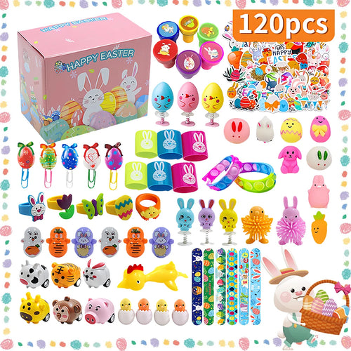 120 Pre-Filled Easter Eggs with Toys – No Stuffing Needed